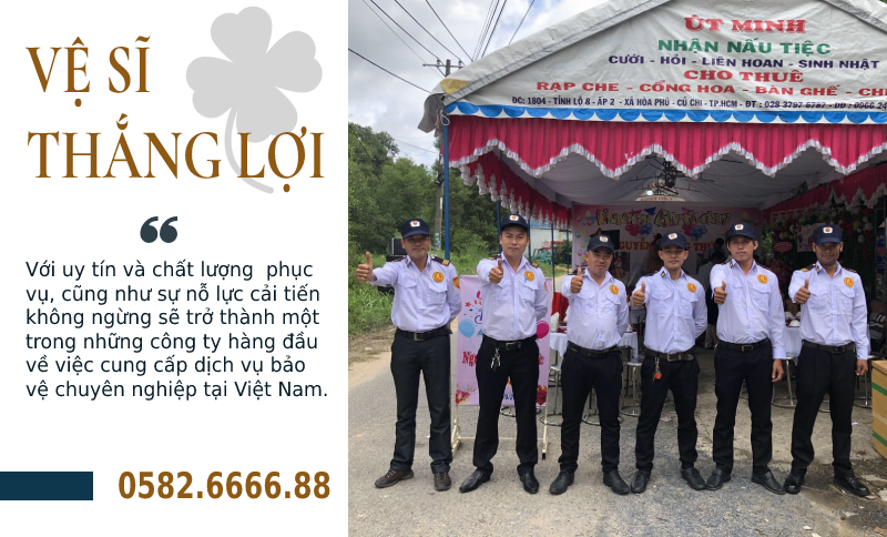 Dịch vụ bảo vệ uy tín tại Hồ Chí Minh - Vệ sĩ Thắng Lợi